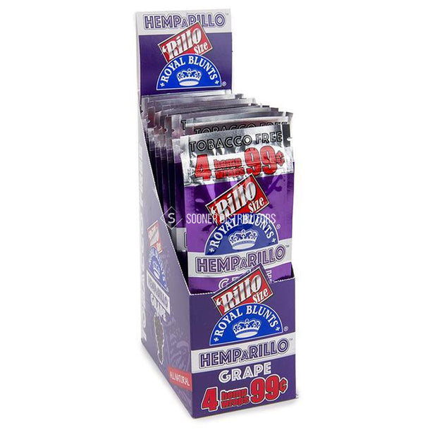 ROYAL BLUNTS HEMPARILLO RILLO 4PK 15CT DISPLAY